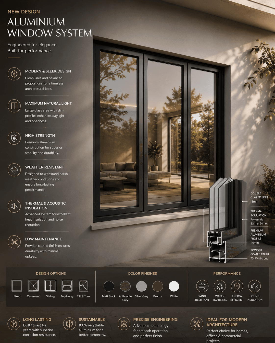 Glass Panel Window & Door