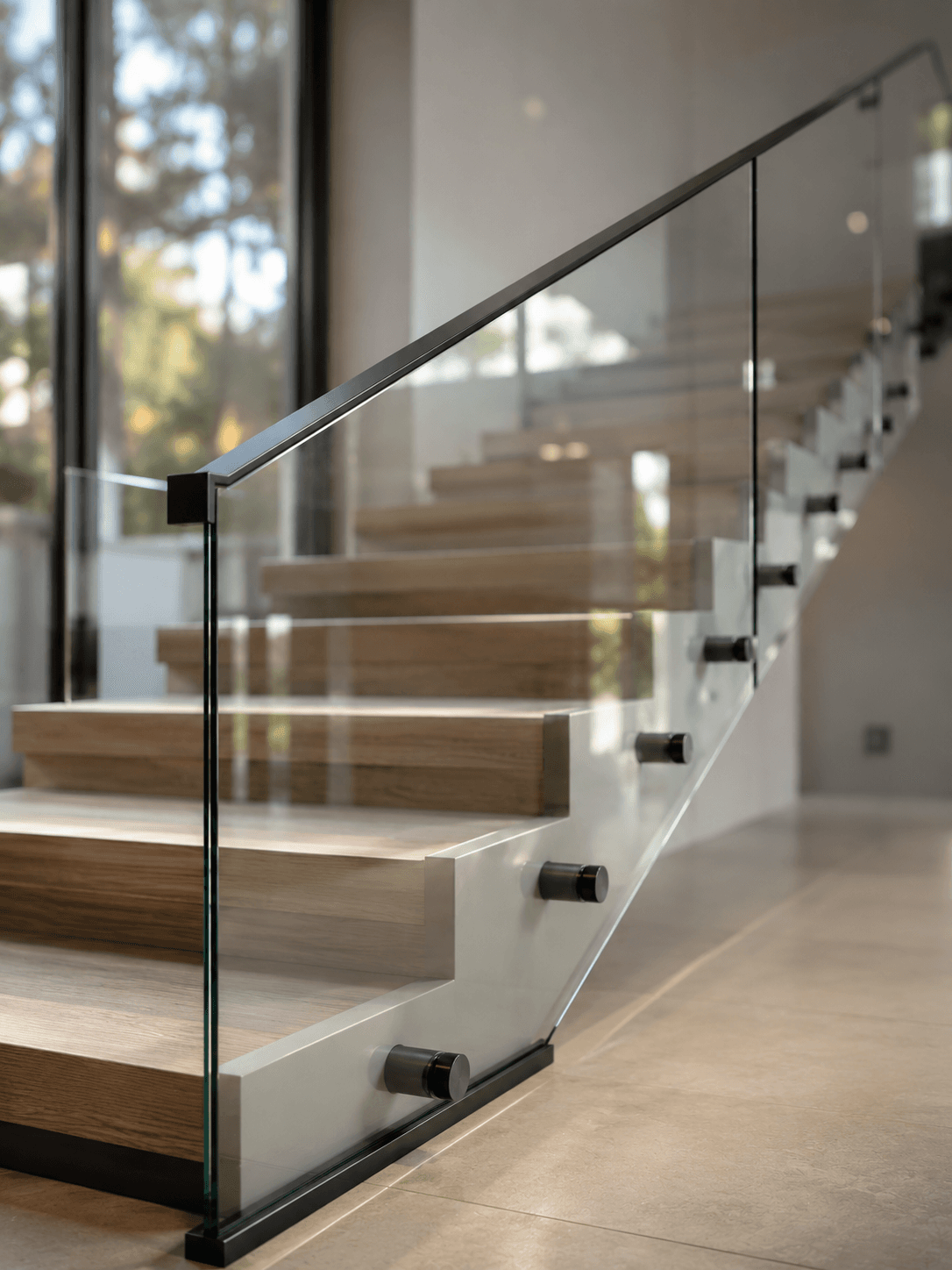 Glass Staircase Railing